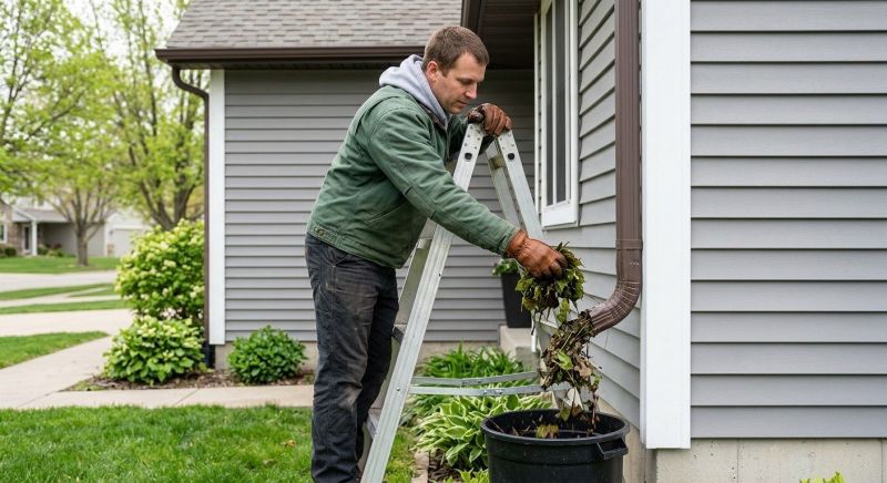 Gutter Downspout Unclogging in Rochester, NY